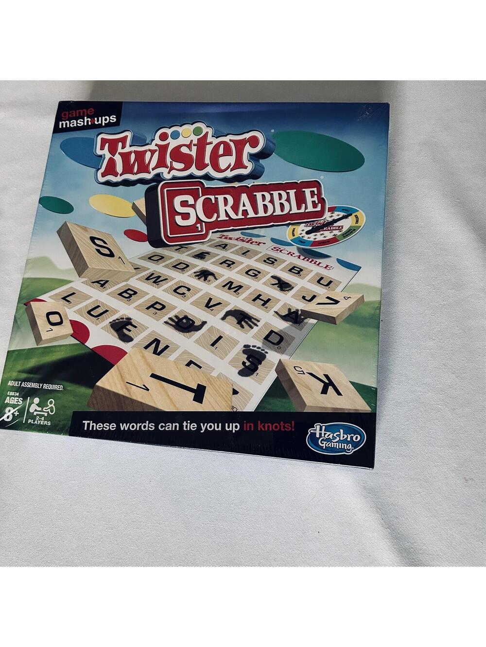 Hasbro Game Mashups Twister Scrabble Board Game New Sealed